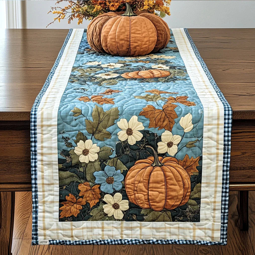 Pumpkin Season Quilted Table Runner
